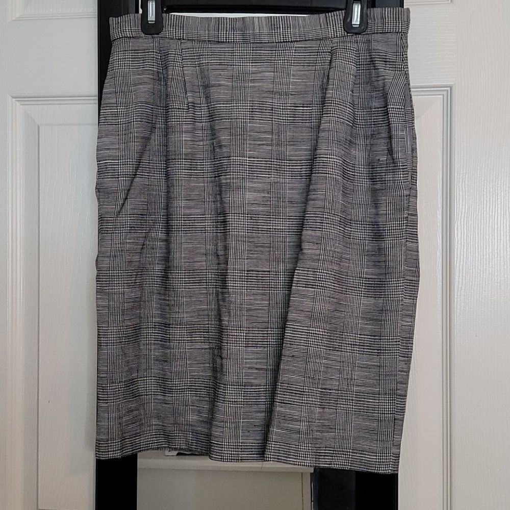 Pencil Skirt-Glencheck pattern